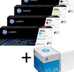 Bundle mit HP Original 410A Toner 4er Multipack + 2.500 Blatt HP Kopierpapier hochweiß