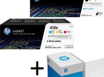 Bundle mit HP Original 410X Toner 4er Multipack + 2.500 Blatt HP Kopierpapier hochweiß