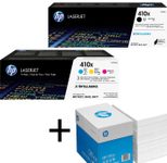 Bundle mit HP Original 410X Toner 4er Multipack + 2.500 Blatt HP Kopierpapier hochweiß