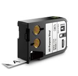 DYMO® Original XTL Schriftband, - schwarz auf weiss -, für XTL 300/500, farbiges Vinyl, endlos