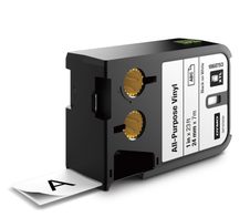 DYMO® Original XTL Schriftband, - schwarz auf weiss -, für XTL 300/500, farbiges Vinyl, endlos