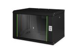 Digitus 7HE 19"-Wandgehäuse Unique Serie RAL 9005 schwarz