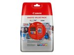 Canon Original CLI-551 Druckerpatronen Value Pack BK/C/M/Y + 50 Blatt Fotopapier (PP-201)