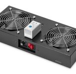 Digitus Dachlüftermodule für 19"-Wandgehäuse 2 Lüfter RAL9005 schwarz