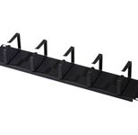 Digitus Kabelrangierpanel 5x Kabelringe 19" 2HE RAL 9005 schwarz (DN-19 ORG-2U-SW)