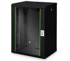 Digitus 16HE 19"-Wandgehäuse Unique Serie RAL 9005 schwarz