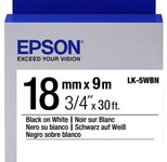 Epson Etikettenkassette LK-5WBN - Standard - schwarz auf weiß - 18mmx9m