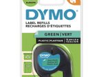 DYMO® Original Schriftband für LetraTag, Plastik - schwarz auf grün