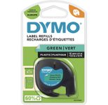 DYMO® Original Schriftband für LetraTag, Plastik - schwarz auf grün
