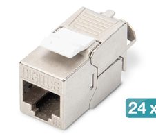 Digitus CAT 6A Keystone Modul, geschirmt, 24 St.
