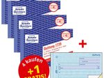 Avery Zweckform Quittungsbuch A6 Querformat inkl. Mwst. - 4 + 1 Gratis
