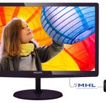 Philips Monitor E-line 247E6LDAD LCD-Display 59,9 cm (23,6") schwarz/rot