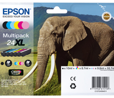Epson Original 24XL Elefant Druckerpatronen 6er MultiPack BK/C/M/Y/LC/LM (C13T24384011)