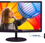 Philips Monitor E-line 227E6LDSD LCD-Display 54,6 cm (21,5") Kirschrot