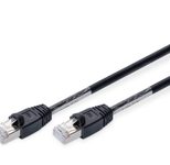 Digitus Outdoor Patch-Kabel RJ-45 (M) zu RJ-45 (M) 1m Kupfer S/FTP Cat 6 schwarz