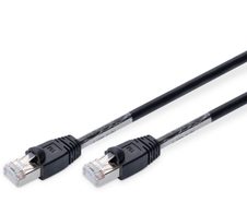 Digitus Outdoor Patch-Kabel RJ-45 (M) zu RJ-45 (M) 3m Kupfer S/FTP Cat 6 schwarz