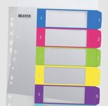 Leitz WOW Ordnerregister Überbreite - 6-teilig