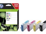 HP Original 364 Druckerpatronen 4er-Set schwarz, cyan, magenta, gelb 1.150 Seiten 15ml (N9J73AE)