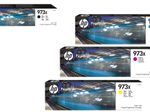 HP Original 973X Druckerpatronen 4er Set schwarz, cyan, magenta, gelb