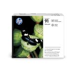 HP Original 91 Druckkopf schwarz grau hell 775ml (C9463A)