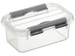 sunware Q-Line Aufbewahrungsbox 0,5l - transparent/Metall