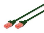 DIGITUS Patch-Kabel RJ-45 (M) zu RJ-45 (M) 5m CCA U/UTP Cat 6 grün (DK-1612-050/G)