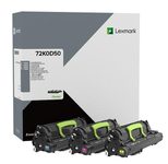 Lexmark Original Entwicklereinheit 3er-Set cyan, magenta, gelb (72K0D50) für CS82x, CX8xx