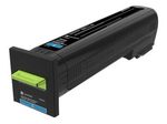Lexmark Original Toner cyan 22.000 Seiten (72K2XC0) für CS820de/dte/dtfe