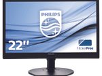 Philips Monitor S-line 221S6LCB LCD-Display 54,6 cm (21,5" ) schwarz (Full-HD, TFT-LCD, 5ms, 250cd/m², VGA
