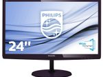 Philips Monitor E-line 247E6QDAD LCD-Display 59,9 cm (23,6") Kirschrot (Touch-Control, Full-HD, IPS, 5ms,