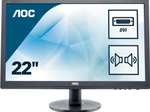 AOC Monitor E2275SWJ LCD-Display 54,6 cm (21,5") schwarz