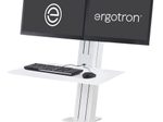 Ergotron WorkFit-SR Dual Steh-Sitz-Arbeitsplatz für 2 Bildschirme bis 60,96 cm (24")