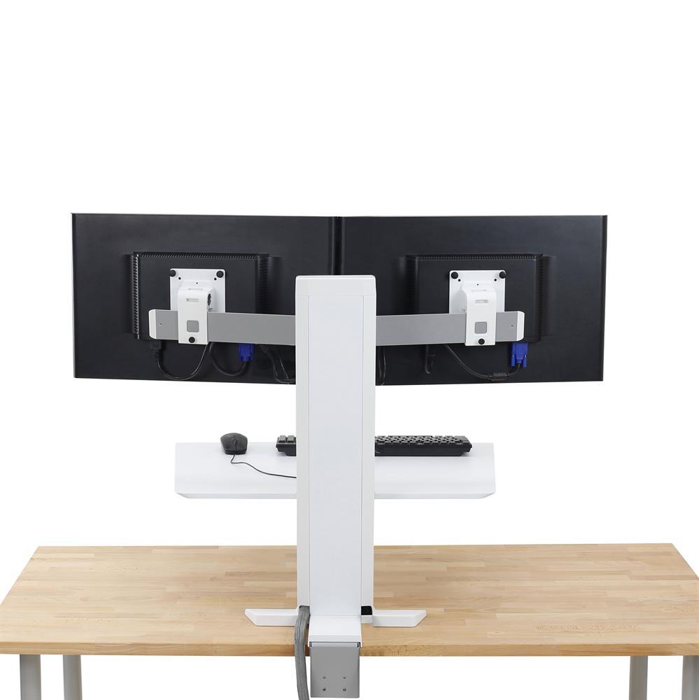 Ergotron WorkFit-SR Dual Steh-Sitz-Arbeitsplatz für 2 Bildschirme bis 60,96 cm (24")