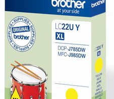 Brother Original LC-22UY Druckerpatrone gelb 1.200 Seiten (LC22UY)