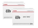 Canon Original Toner 039 Doppelpack schwarz (OP0287C001)