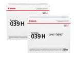 Canon Original Toner 039H Doppelpack schwarz (OP0288C001)
