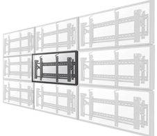 Neomounts LED-VW2000BLACK Videowall-Wandhalterung für Flachbildschirme bis 75" (191 cm)