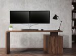 Ergotron LX Dual Monitorarm für zwei Monitore bis 68,58 cm 27 Zoll nebeneinander Tischhalterung weiß