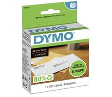 DYMO® Original Etikett für LabelWriter™, Adressen - weiss - permanent haftend, 1 x 130 Etiketten
