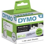 DYMO® Original Etikett für LabelWriter™, Adressen - weiss - permanent haftend, 1 x 260 Etiketten