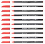 edding 1200 Filzstifte rot - 10 Stück