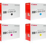 Canon Original Toner C-EXV51 4er-Set schwarz, cyan, magenta, gelb