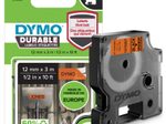 DYMO® Original D1-Schriftband "Hochleistung" für LabelManager™ 12mm x 3m - Polyester, permanent haftend -  schwarz auf orange