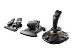 Thrustmaster T.16000M FCS Flight Pack Joystick, Gashebel und Pedale kabelgebunden - für PC