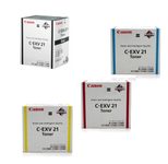 Canon Original Toner C-EXV21 4er-Set schwarz, cyan, magenta, gelb