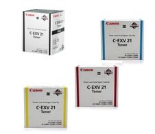 Canon Original Toner C-EXV21 4er-Set schwarz, cyan, magenta, gelb