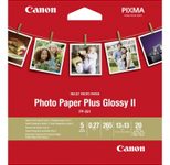 Canon PP-201 Glossy II Fotopapier Plus glänzend 127x127mm 265 g/m² - 20 Blatt