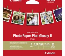Canon PP-201 Glossy II Fotopapier Plus glänzend 127x127mm 265 g/m² - 20 Blatt