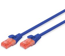 Digitus Patch-Kabel RJ-45 (M) zu RJ-45 (M) 2m Kupfer U/UTP Cat 6 blau (DK-1617-020/B)