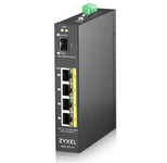 ZyXEL RGS100-5P 4-Port Gigabit 1-Port Gigabit-SFP PoE Switch